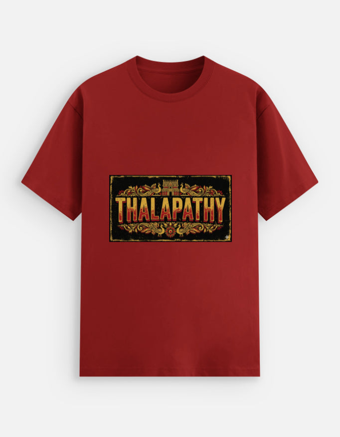 Thalapathy Grunge Typography Unisex Stretch T-Shirt