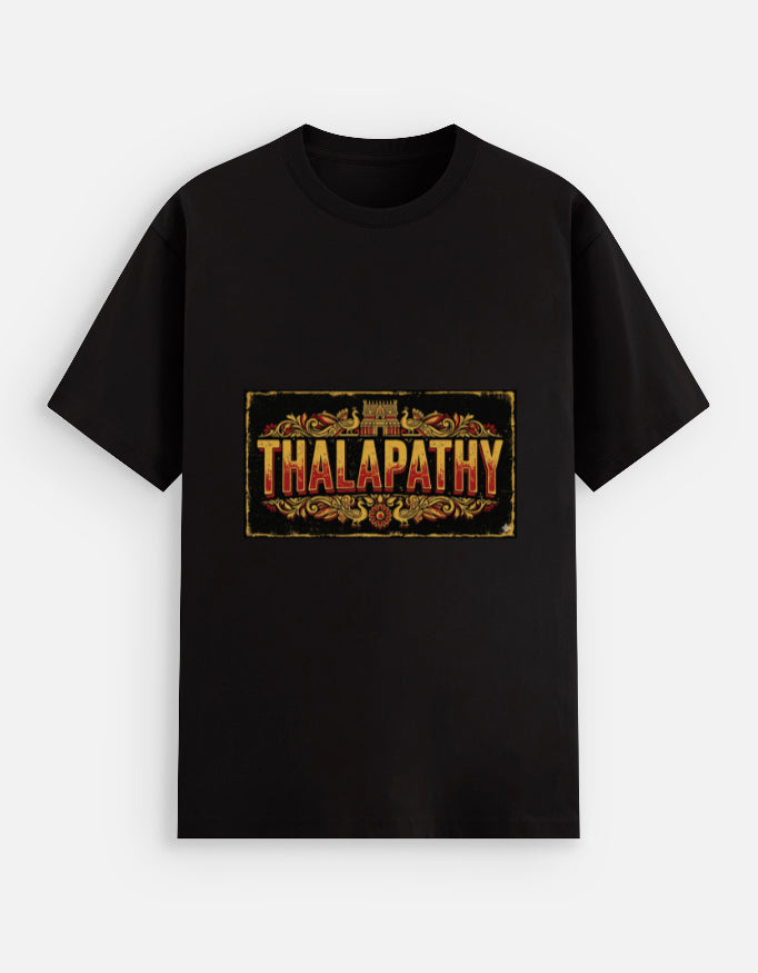 Thalapathy Grunge Typography Unisex Stretch T-Shirt