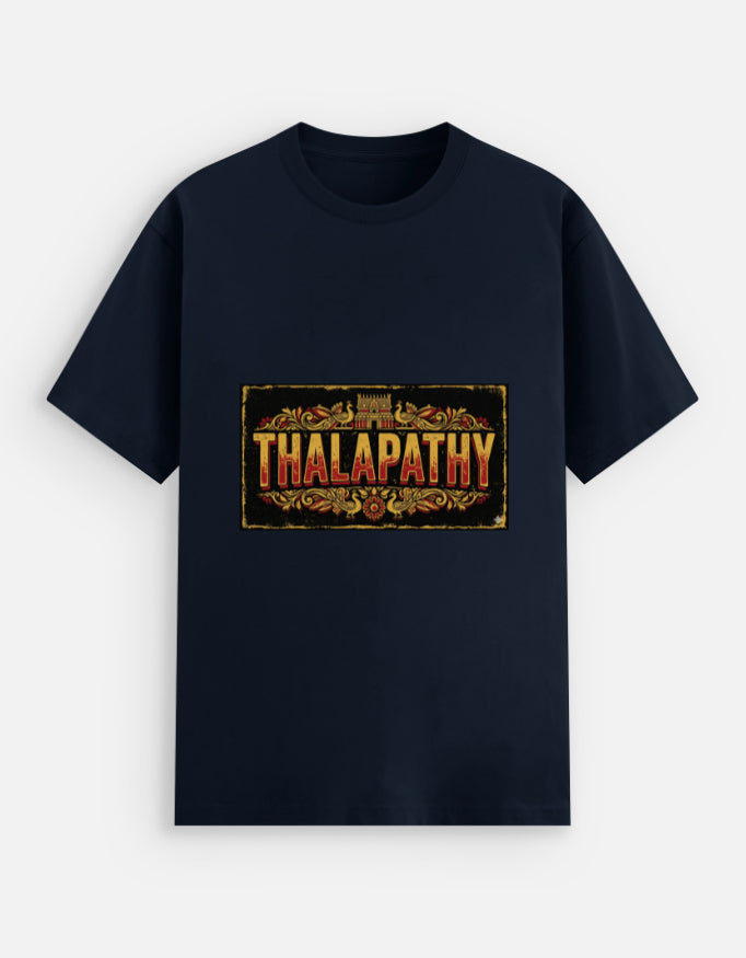 Thalapathy Grunge Typography Unisex Stretch T-Shirt